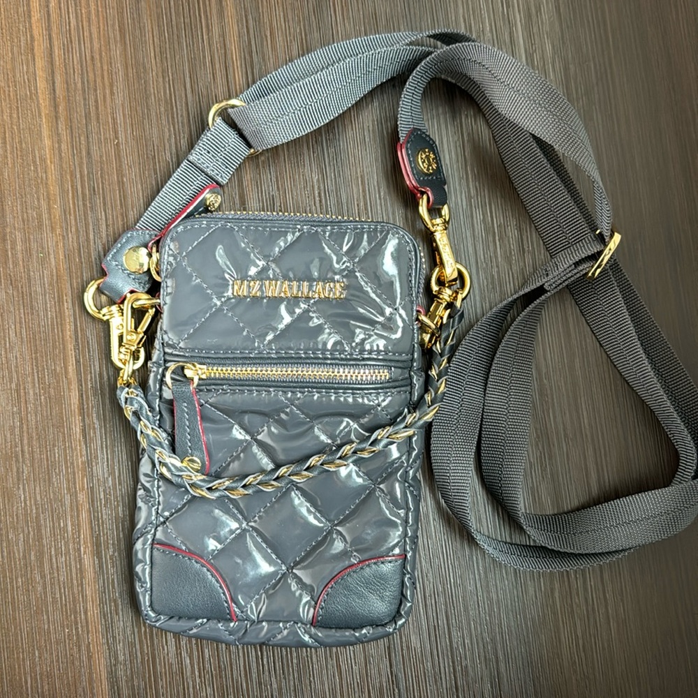 MZ Wallace Micro Crosby - Patent Gray